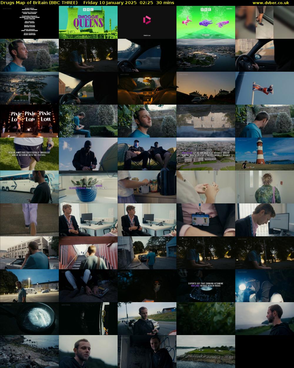 Drugs Map of Britain (BBC THREE) Friday 10 January 2025 02:25 - 02:55