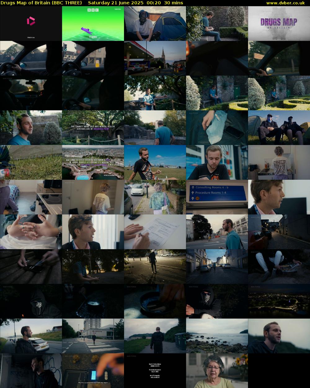 Drugs Map of Britain (BBC THREE) Saturday 21 June 2025 00:20 - 00:50