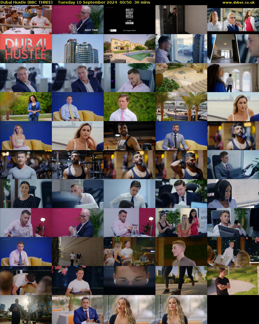 Dubai Hustle (BBC THREE) Tuesday 10 September 2024 00:50 - 01:20