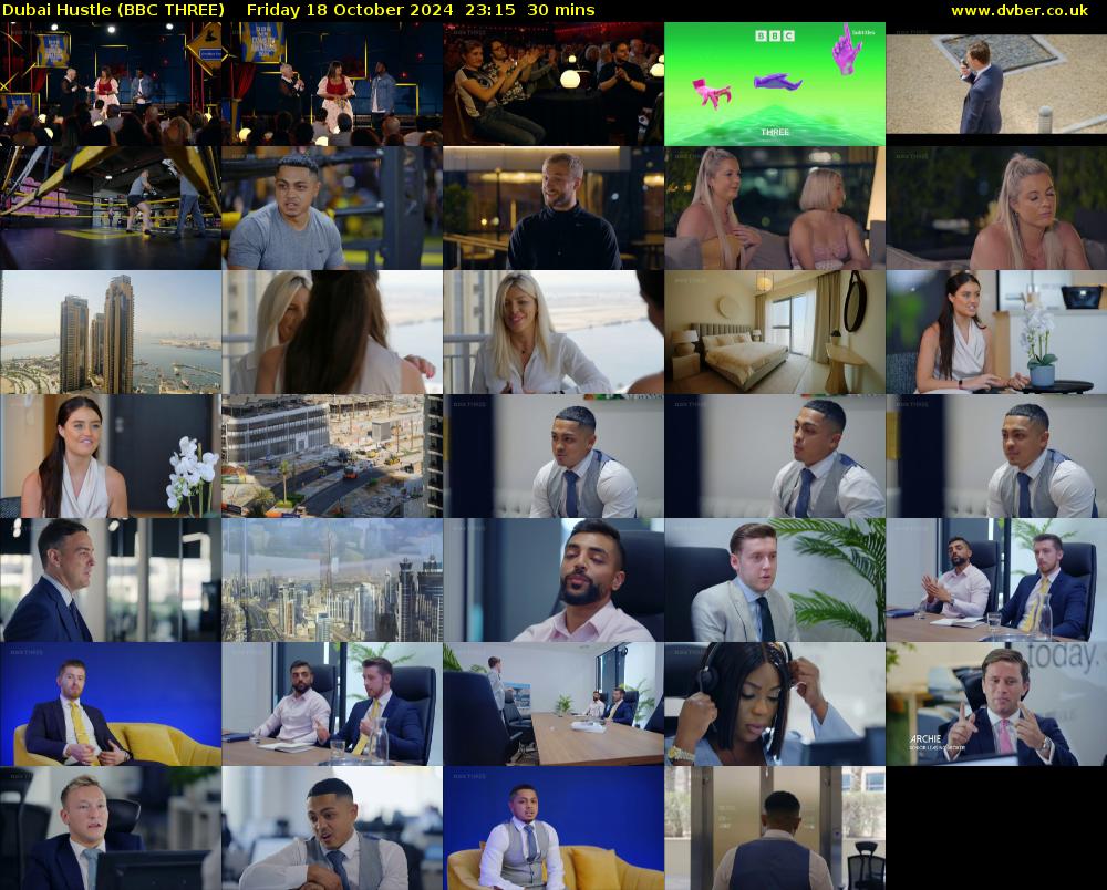 Dubai Hustle (BBC THREE) Friday 18 October 2024 23:15 - 23:45