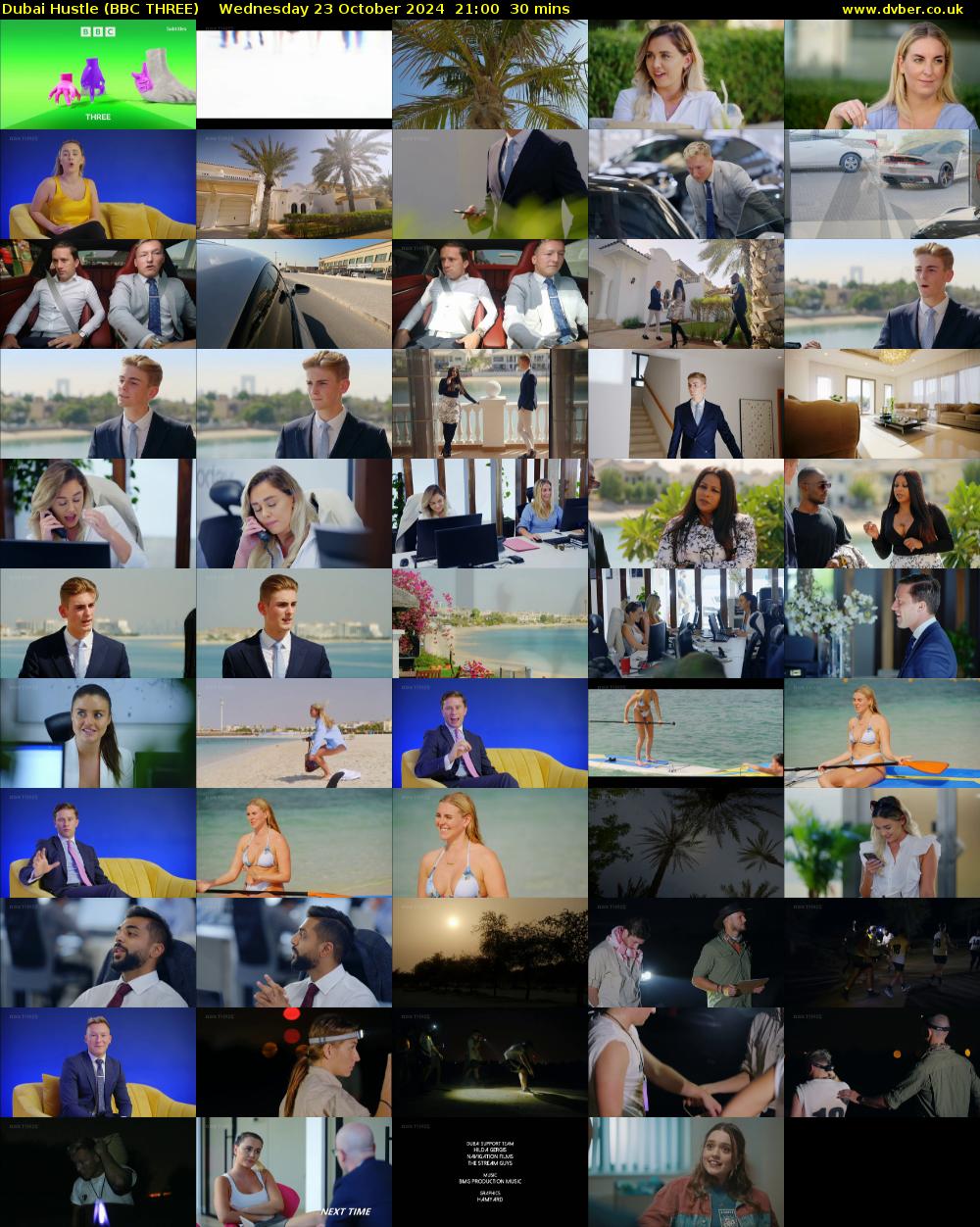 Dubai Hustle (BBC THREE) Wednesday 23 October 2024 21:00 - 21:30