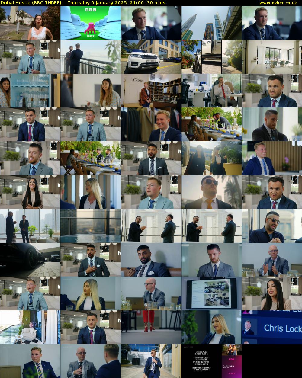 Dubai Hustle (BBC THREE) Thursday 9 January 2025 21:00 - 21:30
