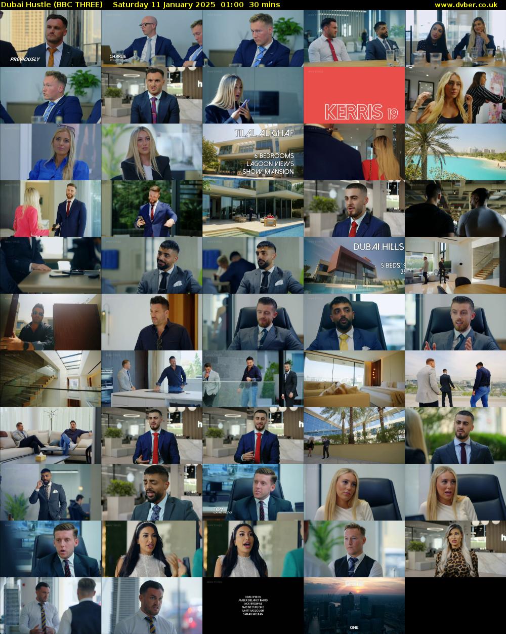 Dubai Hustle (BBC THREE) Saturday 11 January 2025 01:00 - 01:30