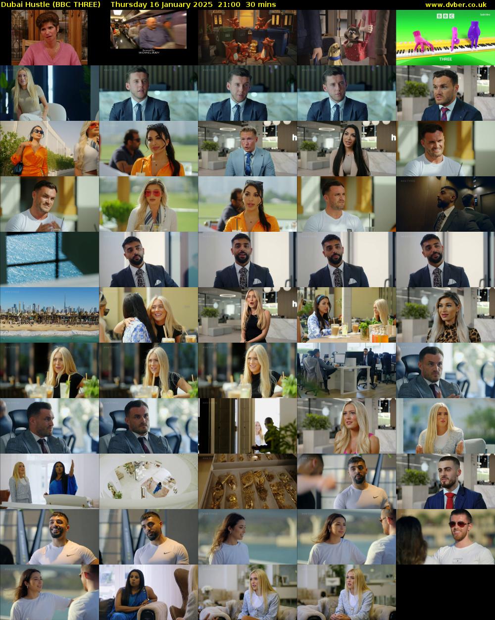 Dubai Hustle (BBC THREE) Thursday 16 January 2025 21:00 - 21:30