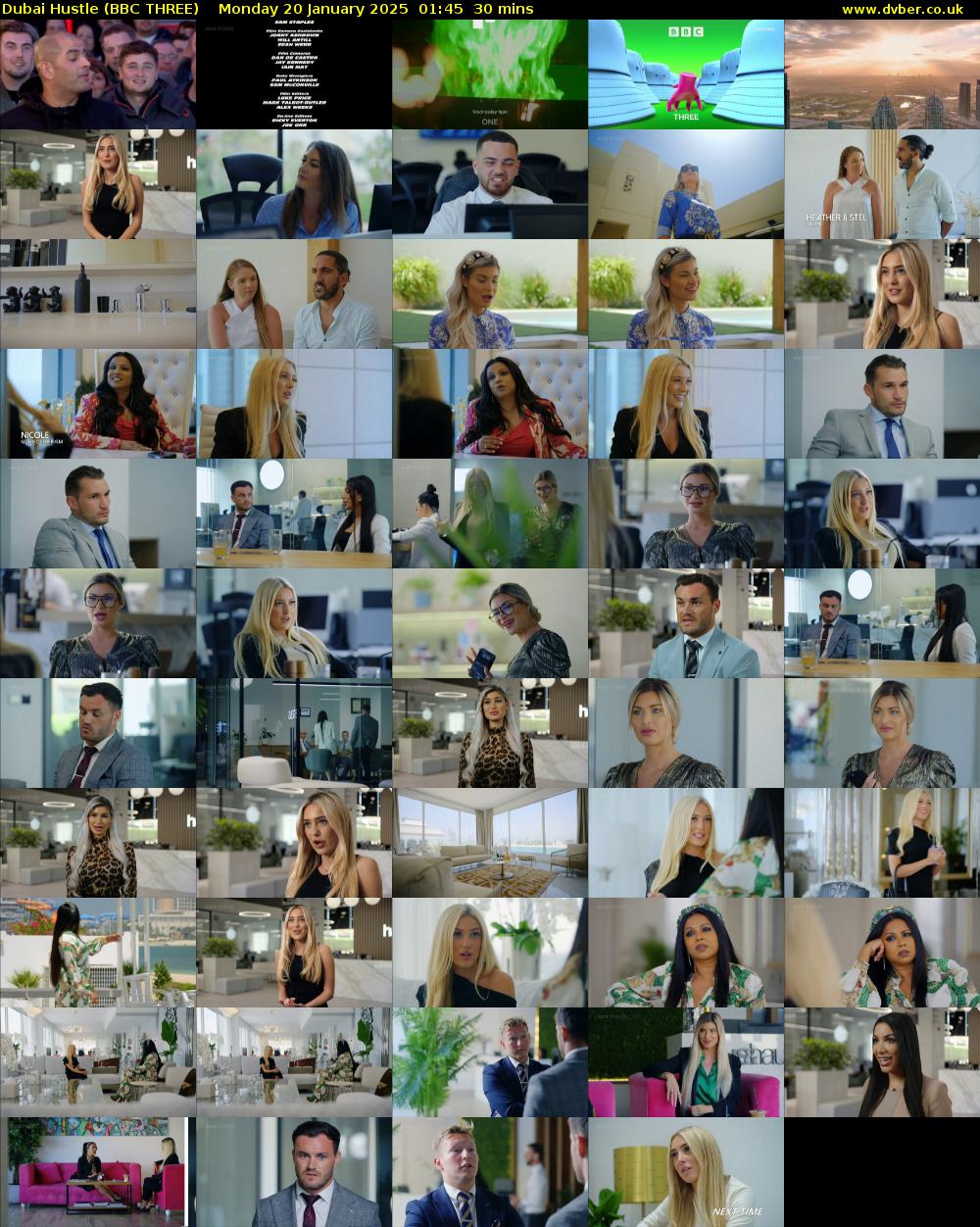 Dubai Hustle (BBC THREE) Monday 20 January 2025 01:45 - 02:15