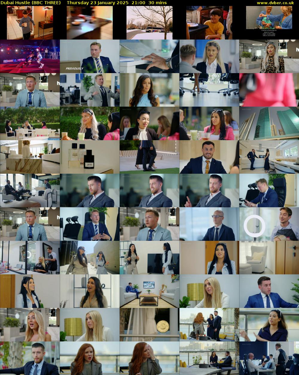 Dubai Hustle (BBC THREE) Thursday 23 January 2025 21:00 - 21:30