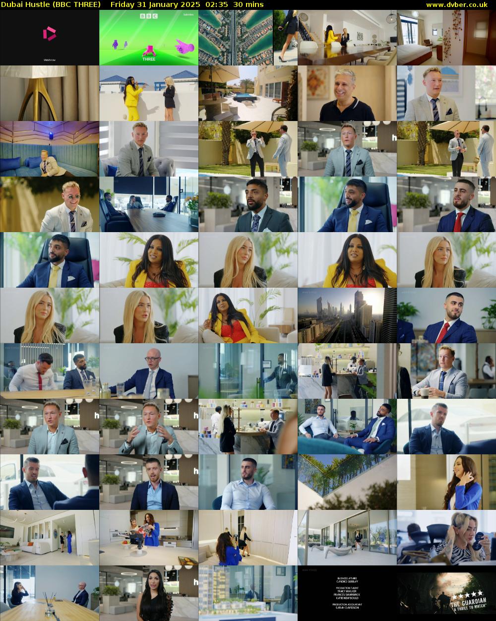 Dubai Hustle (BBC THREE) Friday 31 January 2025 02:35 - 03:05