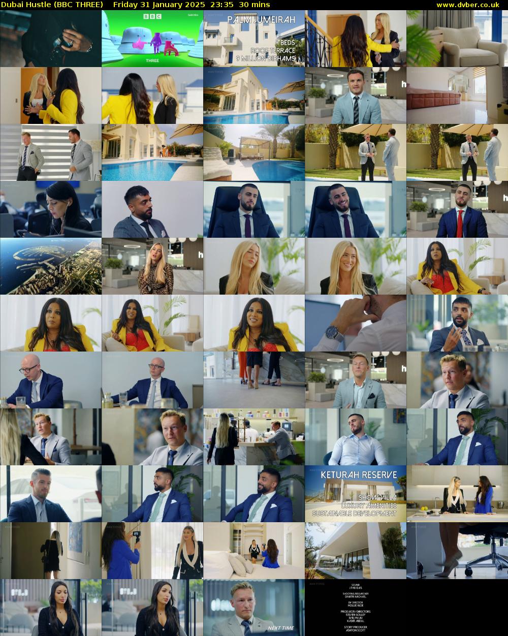 Dubai Hustle (BBC THREE) Friday 31 January 2025 23:35 - 00:05