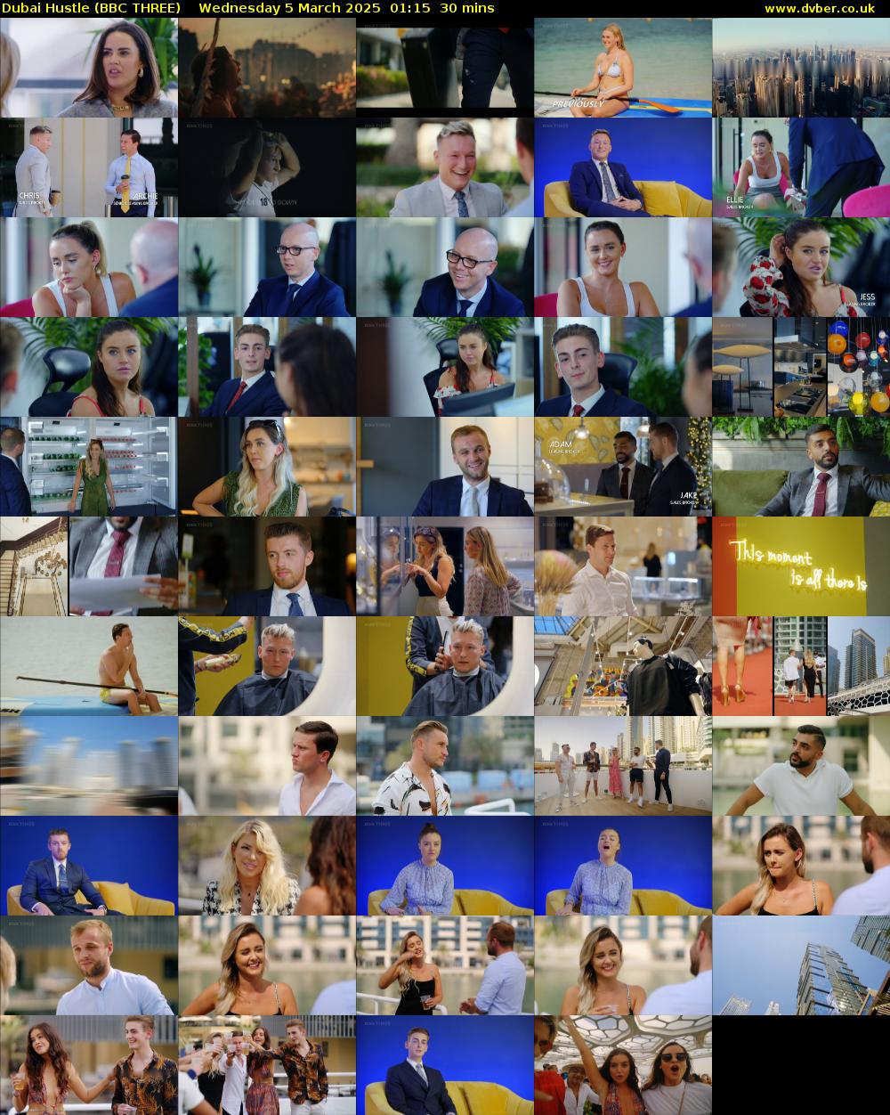 Dubai Hustle (BBC THREE) Wednesday 5 March 2025 01:15 - 01:45