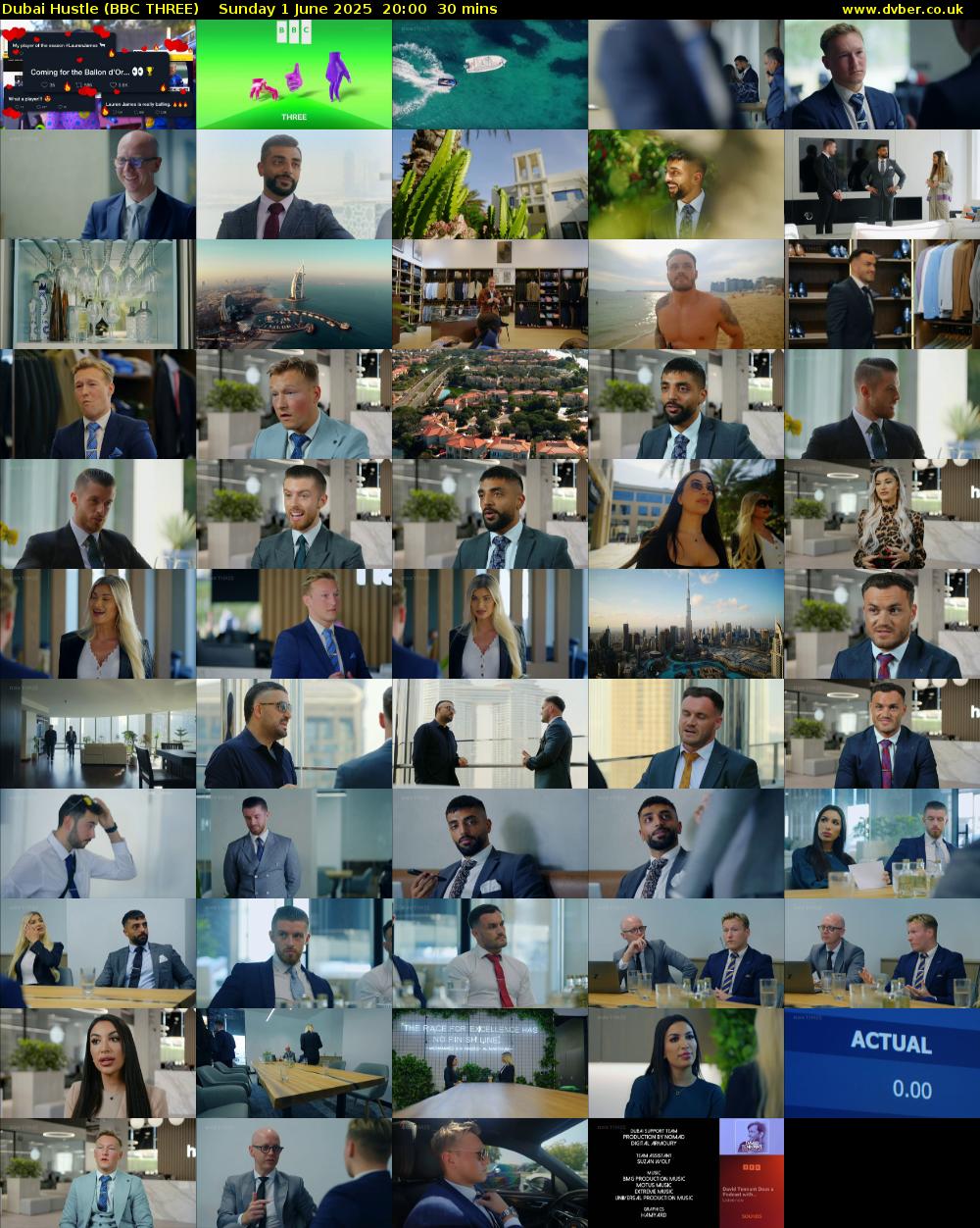 Dubai Hustle (BBC THREE) Sunday 1 June 2025 20:00 - 20:30