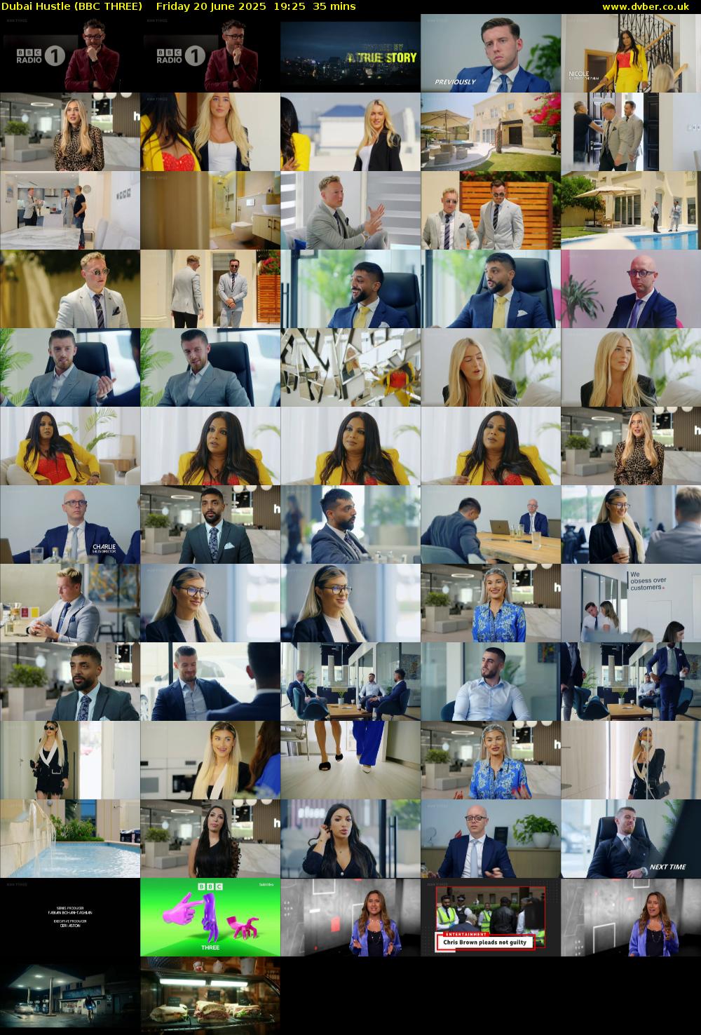 Dubai Hustle (BBC THREE) Friday 20 June 2025 19:25 - 20:00