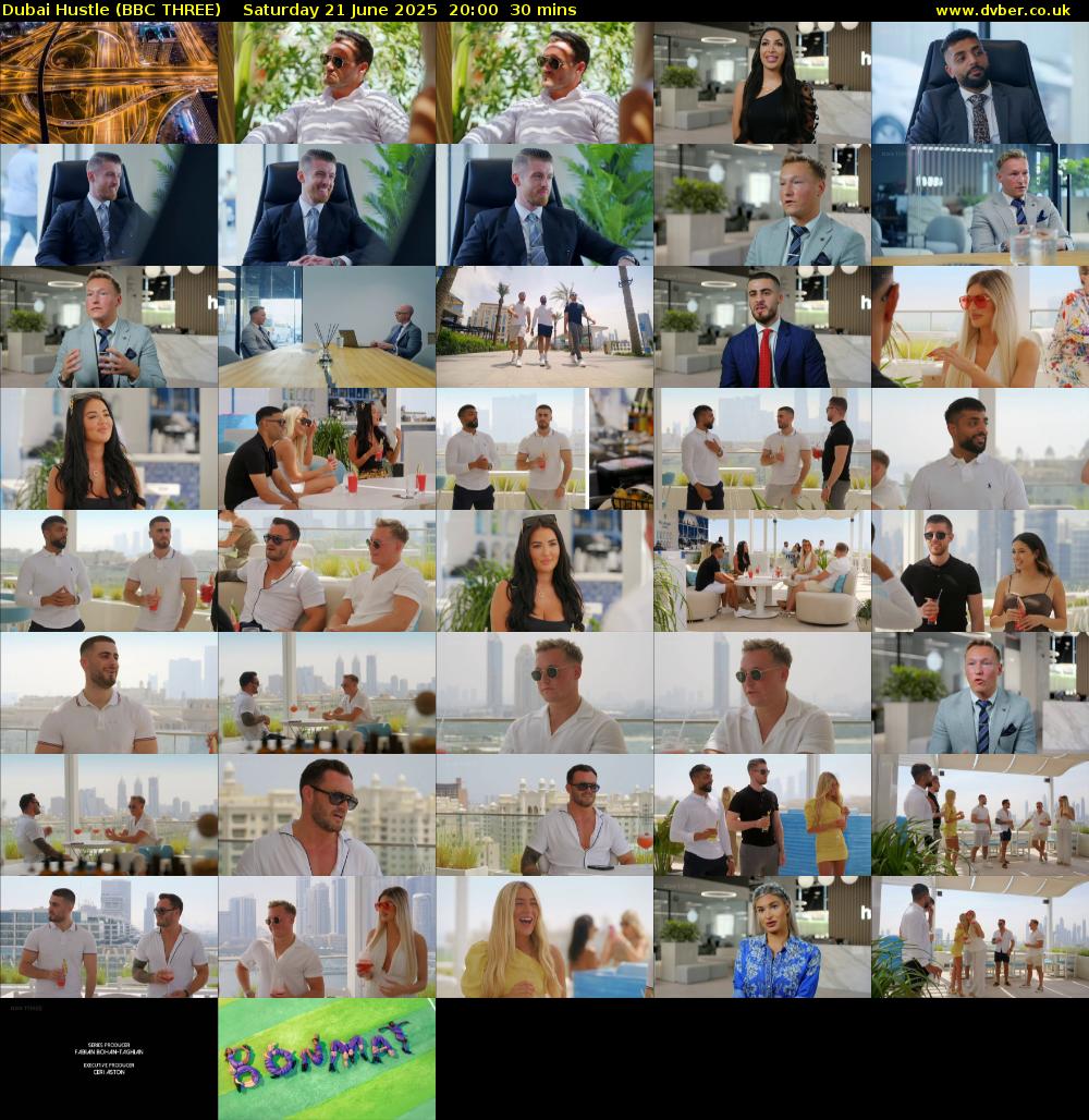 Dubai Hustle (BBC THREE) Saturday 21 June 2025 20:00 - 20:30