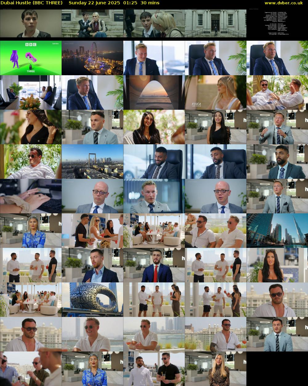 Dubai Hustle (BBC THREE) Sunday 22 June 2025 01:25 - 01:55