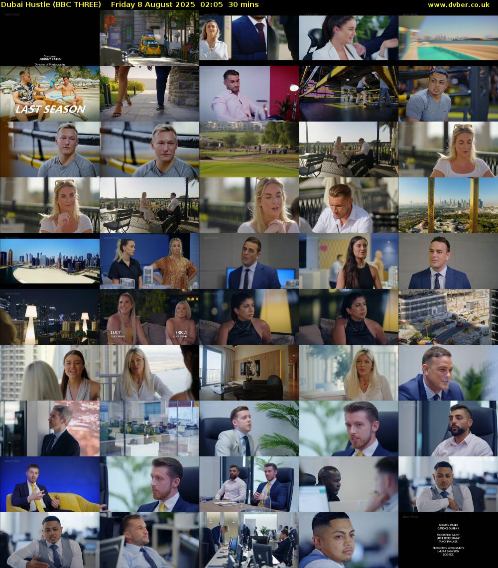 Dubai Hustle (BBC THREE) Friday 8 August 2025 02:05 - 02:35