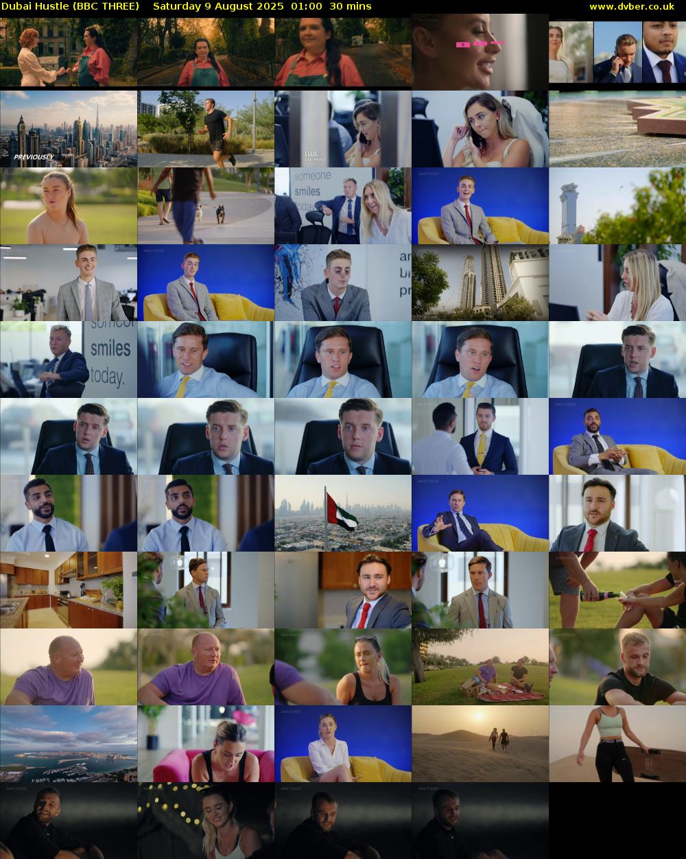 Dubai Hustle (BBC THREE) Saturday 9 August 2025 01:00 - 01:30