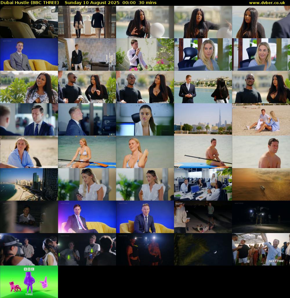 Dubai Hustle (BBC THREE) Sunday 10 August 2025 00:00 - 00:30