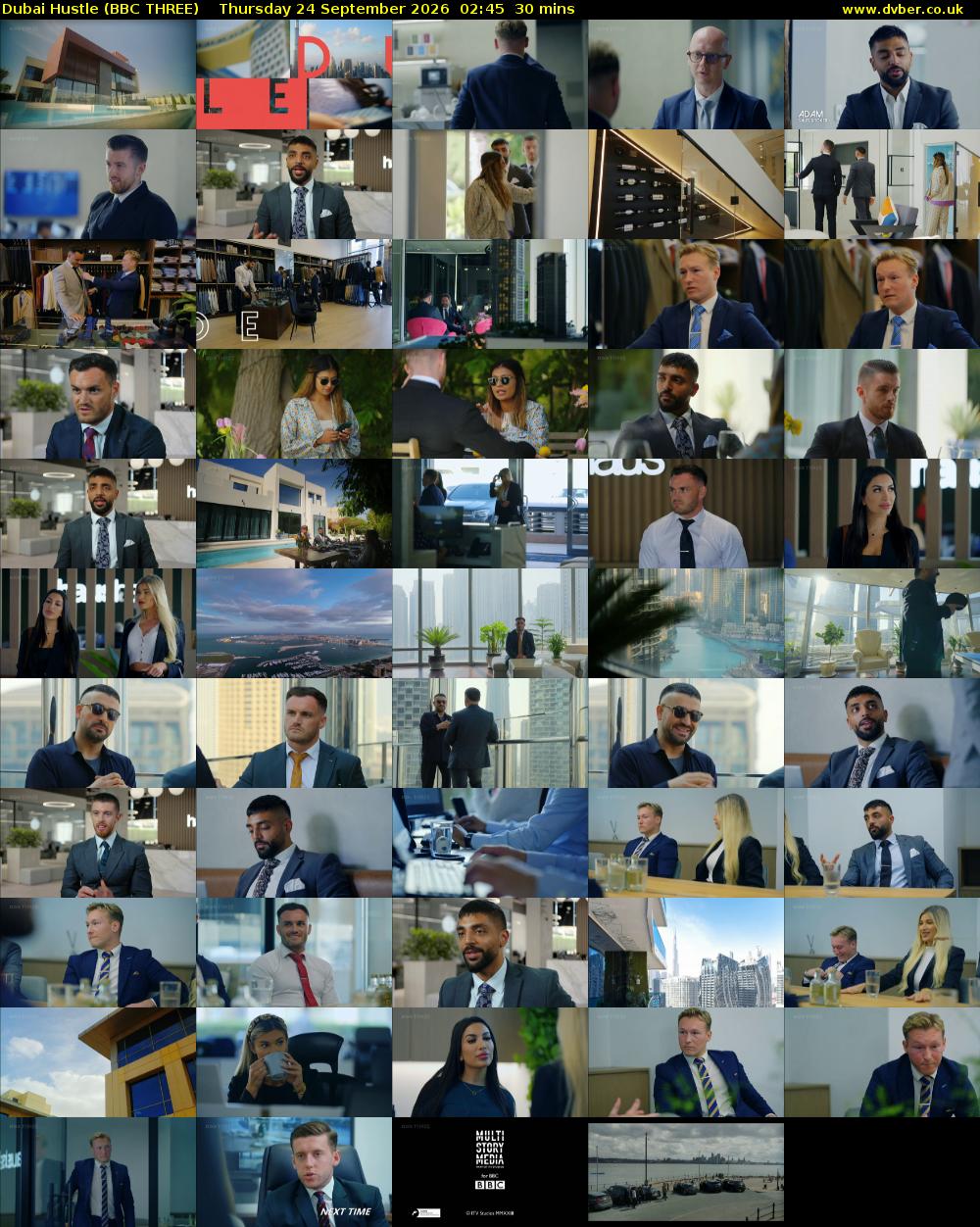 Dubai Hustle (BBC THREE) Thursday 24 September 2026 02:45 - 03:15