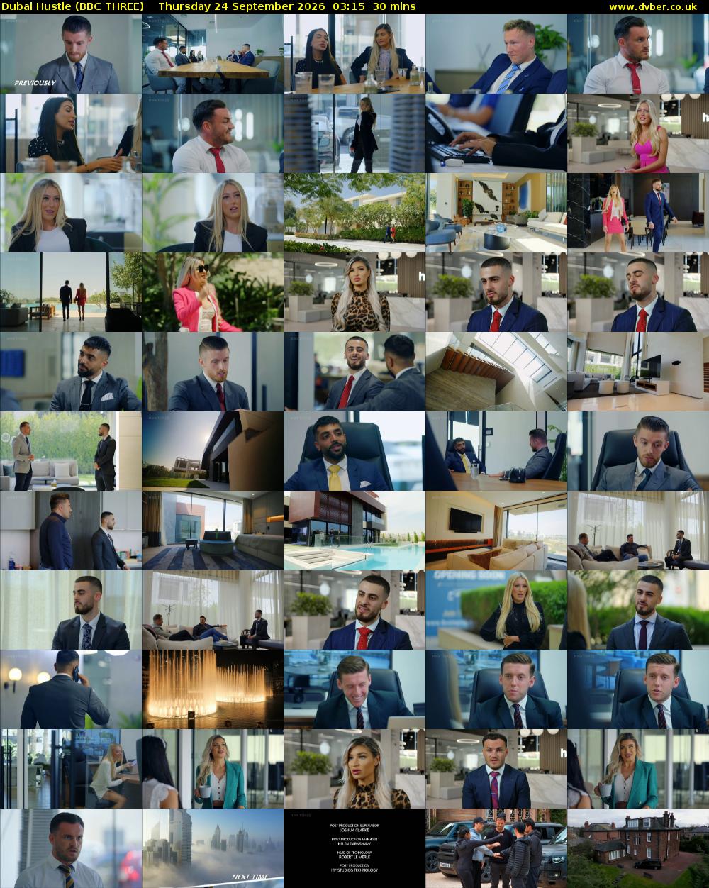 Dubai Hustle (BBC THREE) Thursday 24 September 2026 03:15 - 03:45
