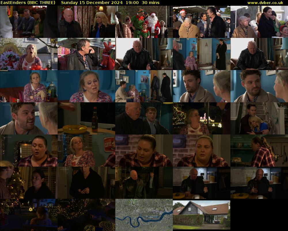 EastEnders (BBC THREE) Sunday 15 December 2024 19:00 - 19:30