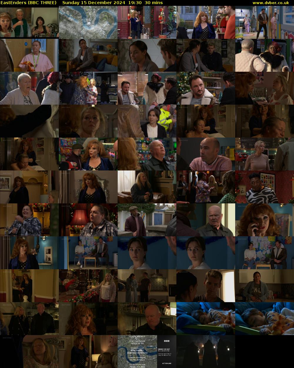 EastEnders (BBC THREE) Sunday 15 December 2024 19:30 - 20:00