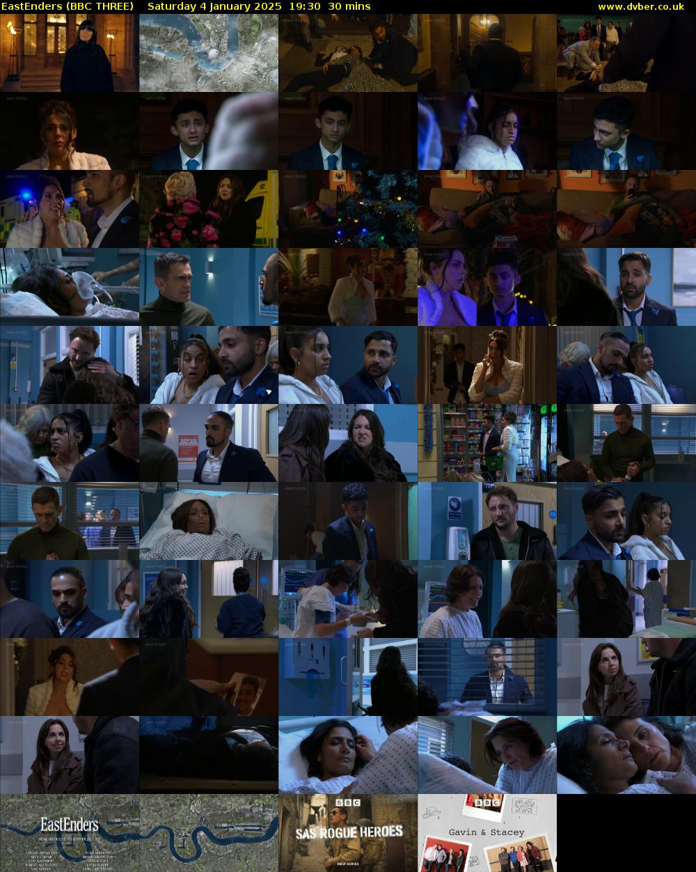 EastEnders (BBC THREE) Saturday 4 January 2025 19:30 - 20:00