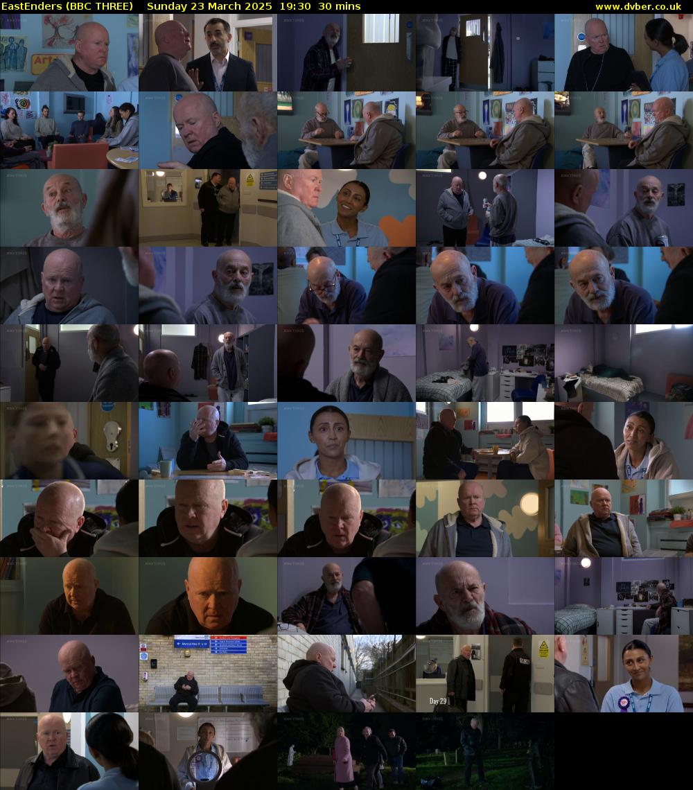 EastEnders (BBC THREE) Sunday 23 March 2025 19:30 - 20:00