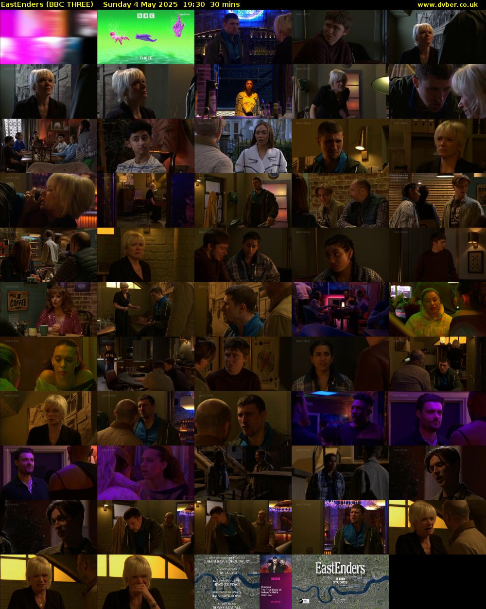 EastEnders (BBC THREE) Sunday 4 May 2025 19:30 - 20:00