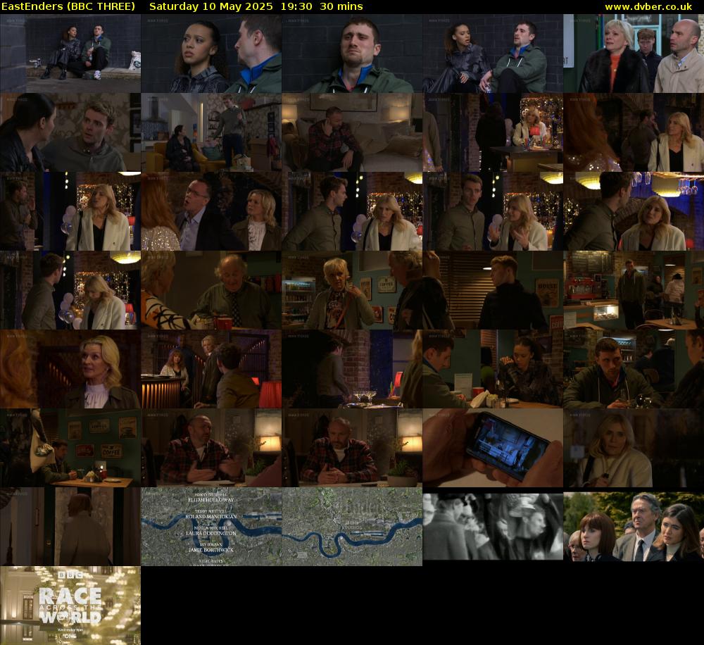 EastEnders (BBC THREE) Saturday 10 May 2025 19:30 - 20:00