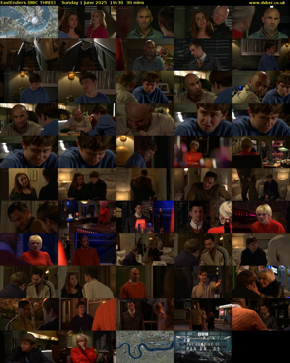 EastEnders (BBC THREE) Sunday 1 June 2025 19:30 - 20:00
