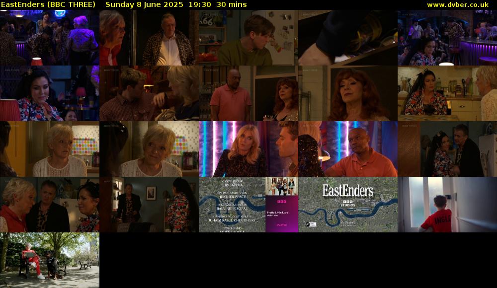 EastEnders (BBC THREE) Sunday 8 June 2025 19:30 - 20:00