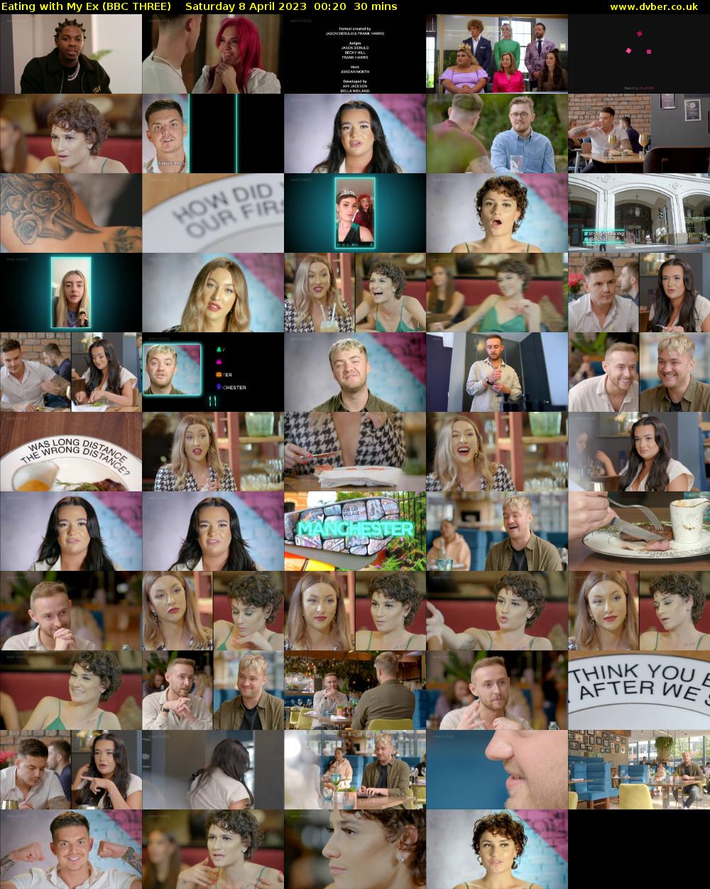 Eating With My Ex (BBC THREE) Saturday 8 April 2023 00:20 - 00:50