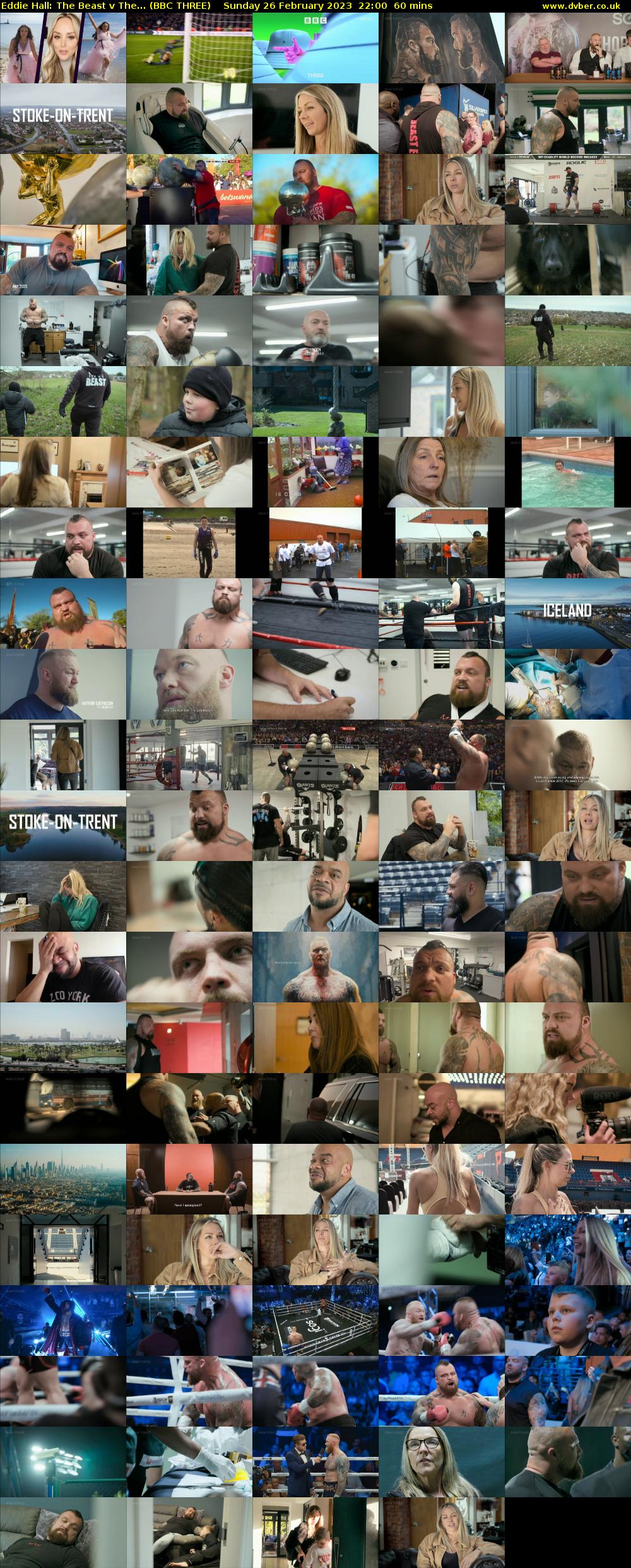 Eddie Hall: The Beast v The... (BBC THREE) Sunday 26 February 2023 22:00 - 23:00