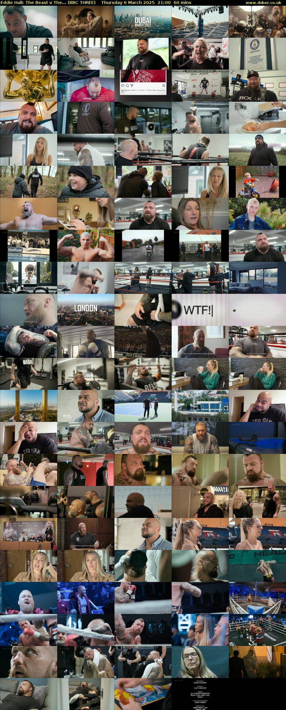 Eddie Hall: The Beast v The... (BBC THREE) Thursday 6 March 2025 21:00 - 22:00