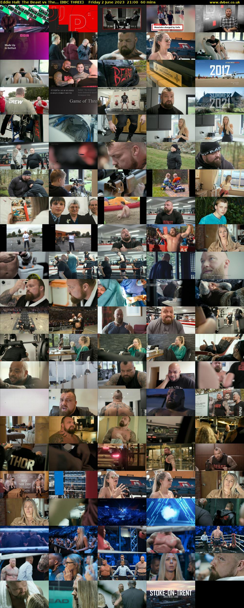 Eddie Hall: The Beast vs The... (BBC THREE) Friday 2 June 2023 21:00 - 22:00