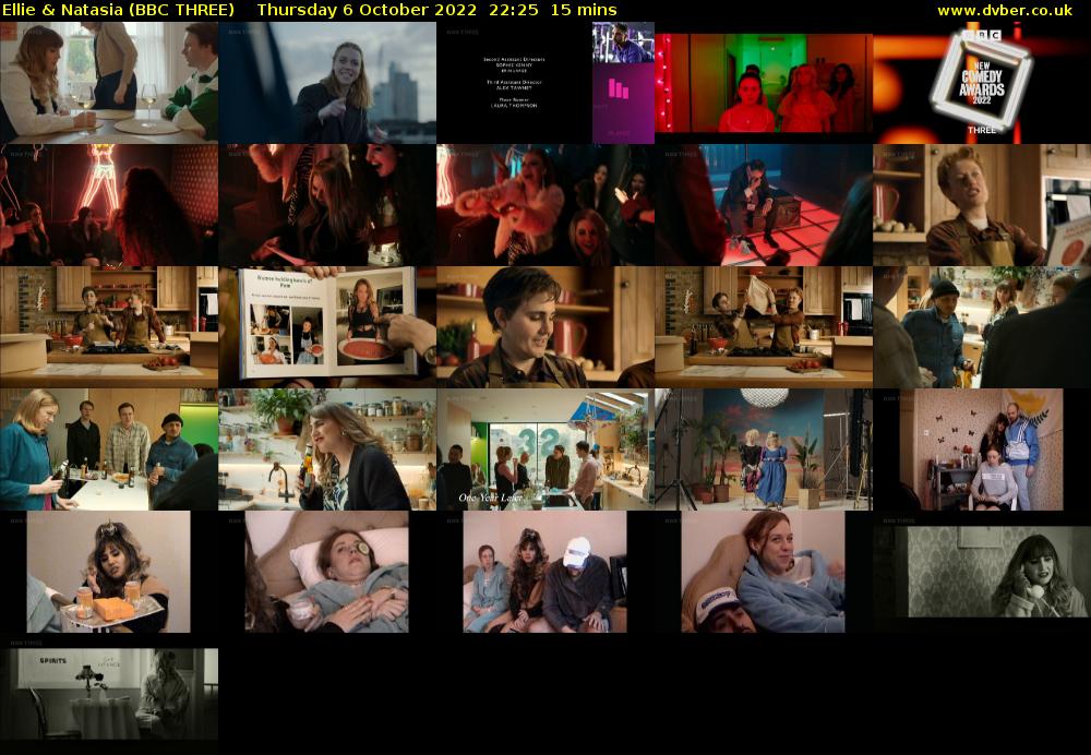 Ellie & Natasia (BBC THREE) Thursday 6 October 2022 22:25 - 22:40