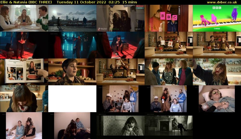Ellie & Natasia (BBC THREE) Tuesday 11 October 2022 02:25 - 02:40
