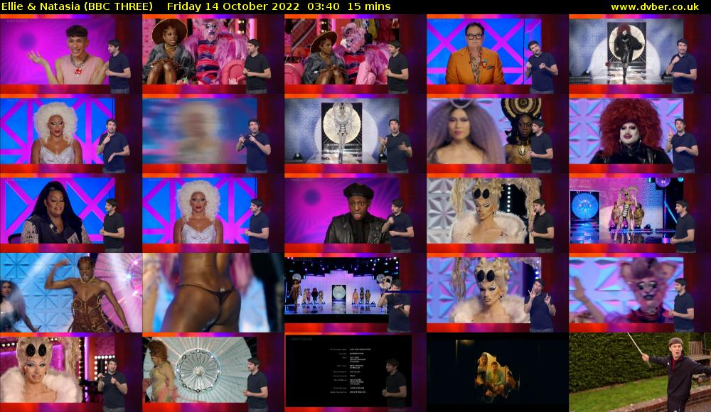 Ellie & Natasia (BBC THREE) Friday 14 October 2022 03:40 - 03:55