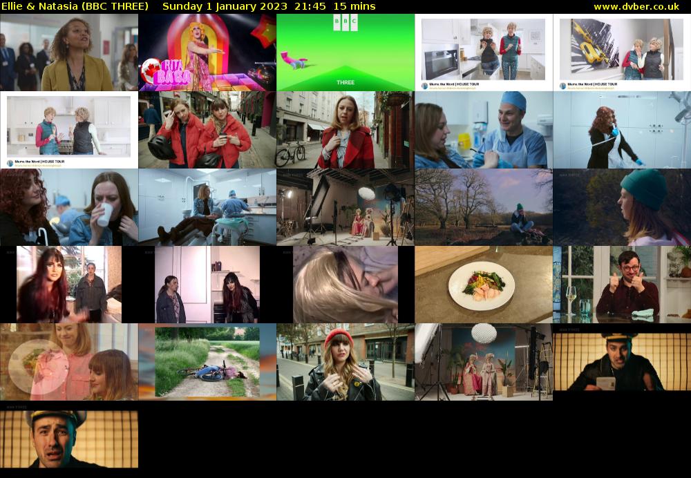 Ellie & Natasia (BBC THREE) Sunday 1 January 2023 21:45 - 22:00