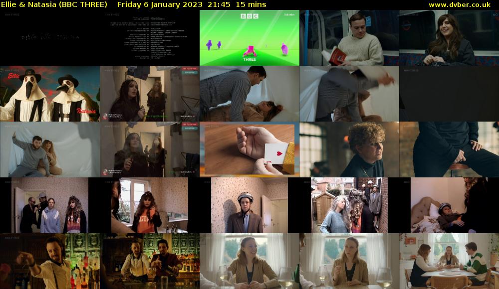 Ellie & Natasia (BBC THREE) Friday 6 January 2023 21:45 - 22:00