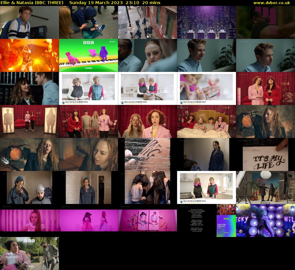 Ellie & Natasia (BBC THREE) Sunday 19 March 2023 23:10 - 23:30