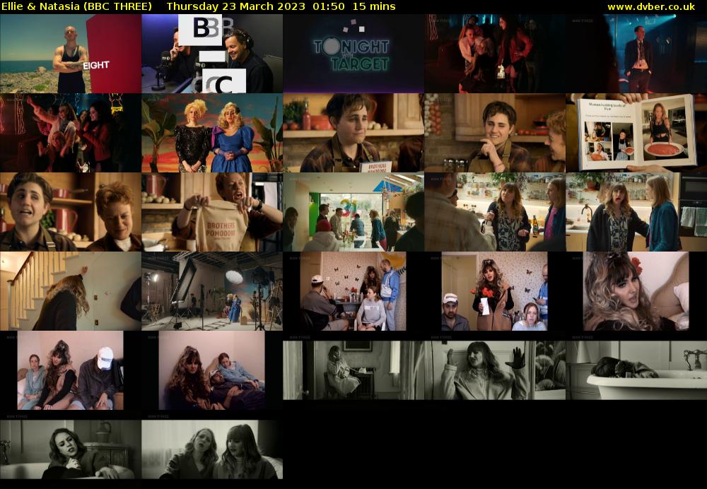 Ellie & Natasia (BBC THREE) Thursday 23 March 2023 01:50 - 02:05