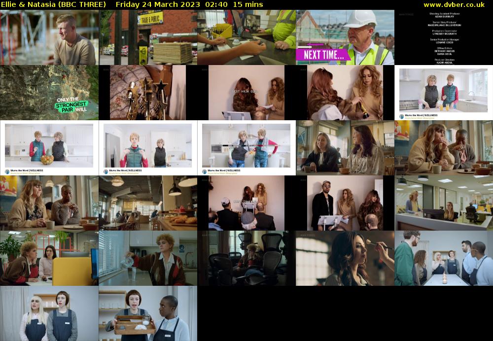 Ellie & Natasia (BBC THREE) Friday 24 March 2023 02:40 - 02:55