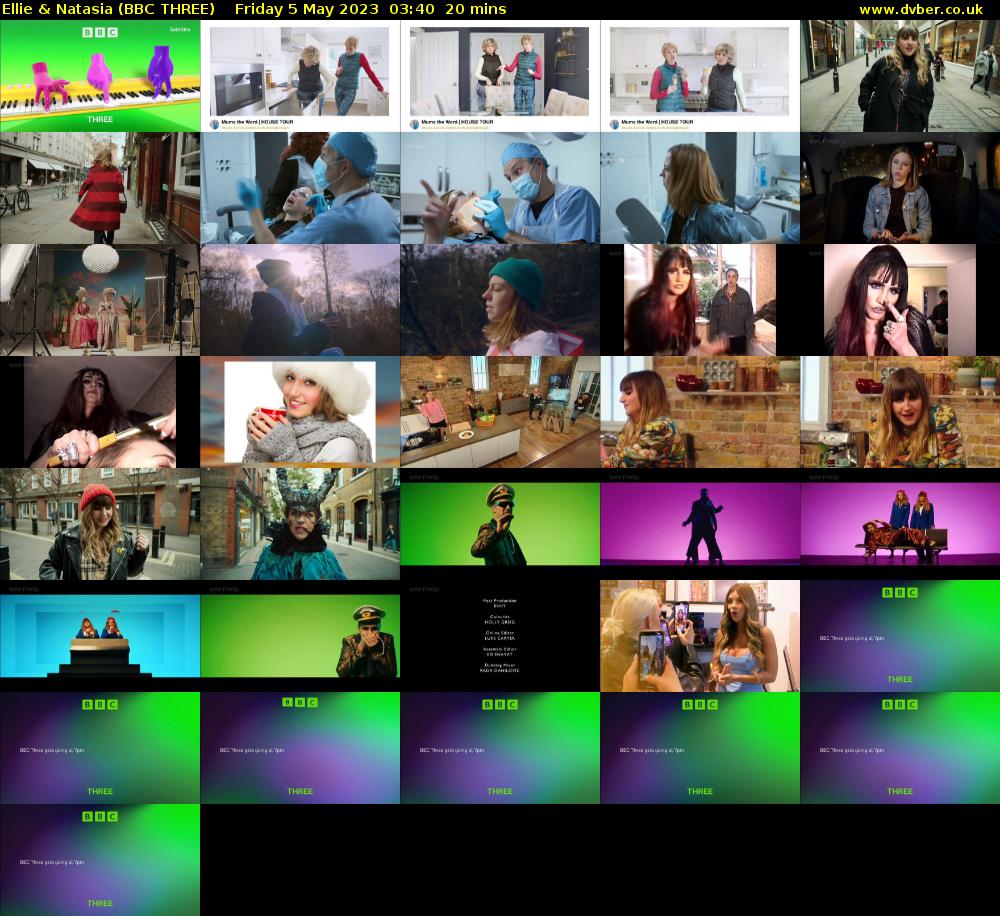 Ellie & Natasia (BBC THREE) Friday 5 May 2023 03:40 - 04:00