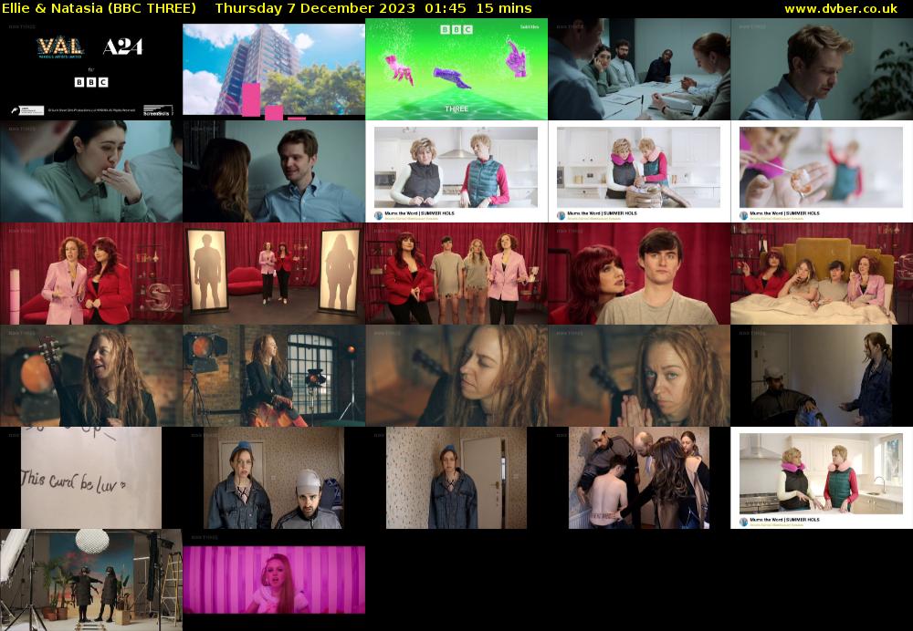 Ellie & Natasia (BBC THREE) Thursday 7 December 2023 01:45 - 02:00