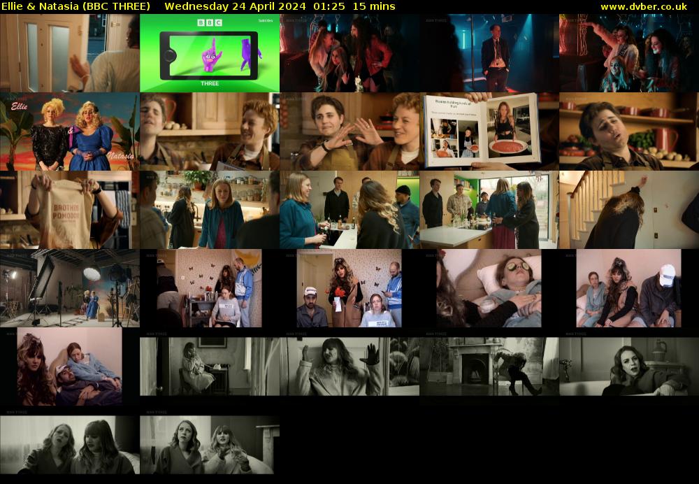 Ellie & Natasia (BBC THREE) Wednesday 24 April 2024 01:25 - 01:40