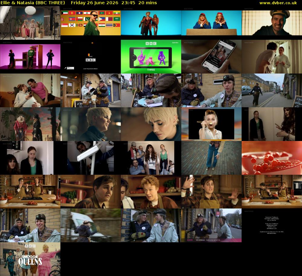 Ellie & Natasia (BBC THREE) Friday 26 June 2026 23:45 - 00:05
