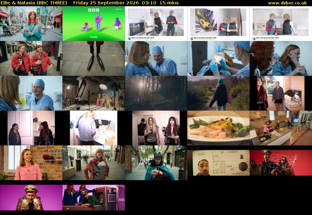Ellie & Natasia (BBC THREE) Friday 25 September 2026 03:10 - 03:25