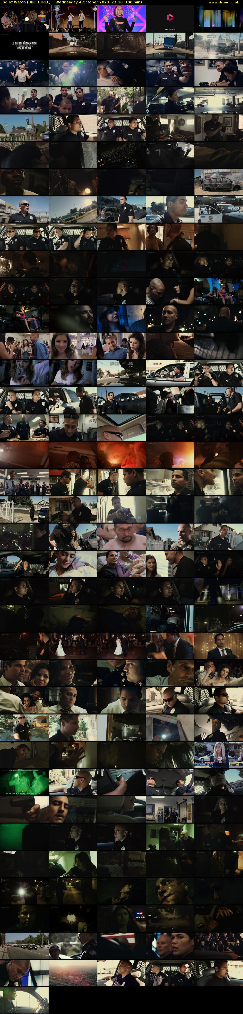 End of Watch (BBC THREE) Wednesday 4 October 2023 22:30 - 00:10