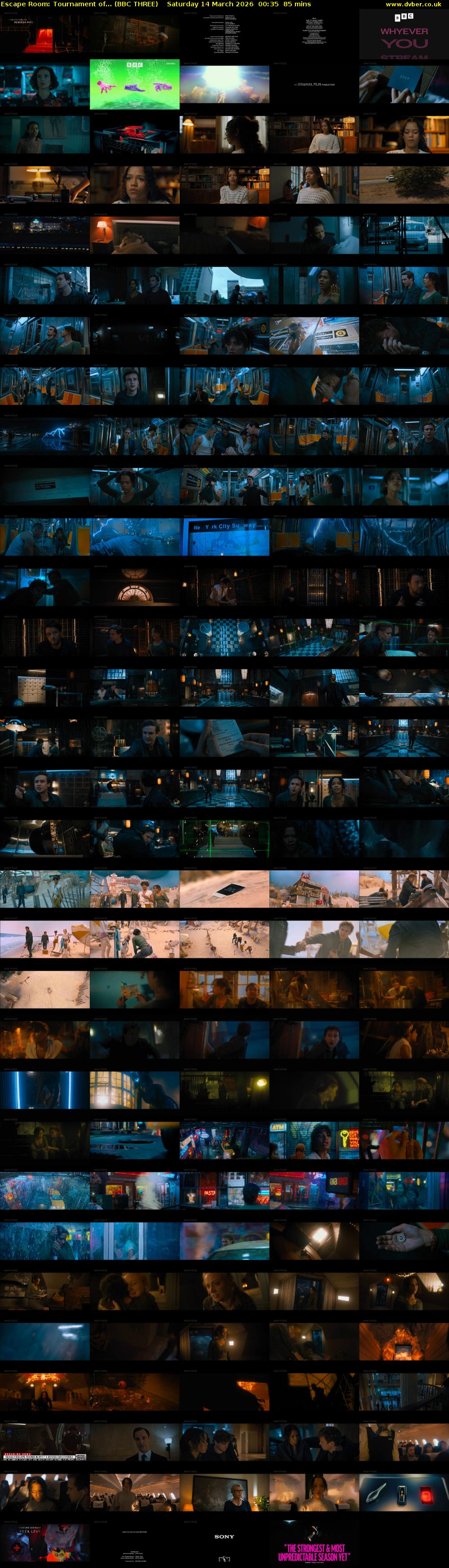 Escape Room: Tournament of... (BBC THREE) Saturday 14 March 2026 00:35 - 02:00