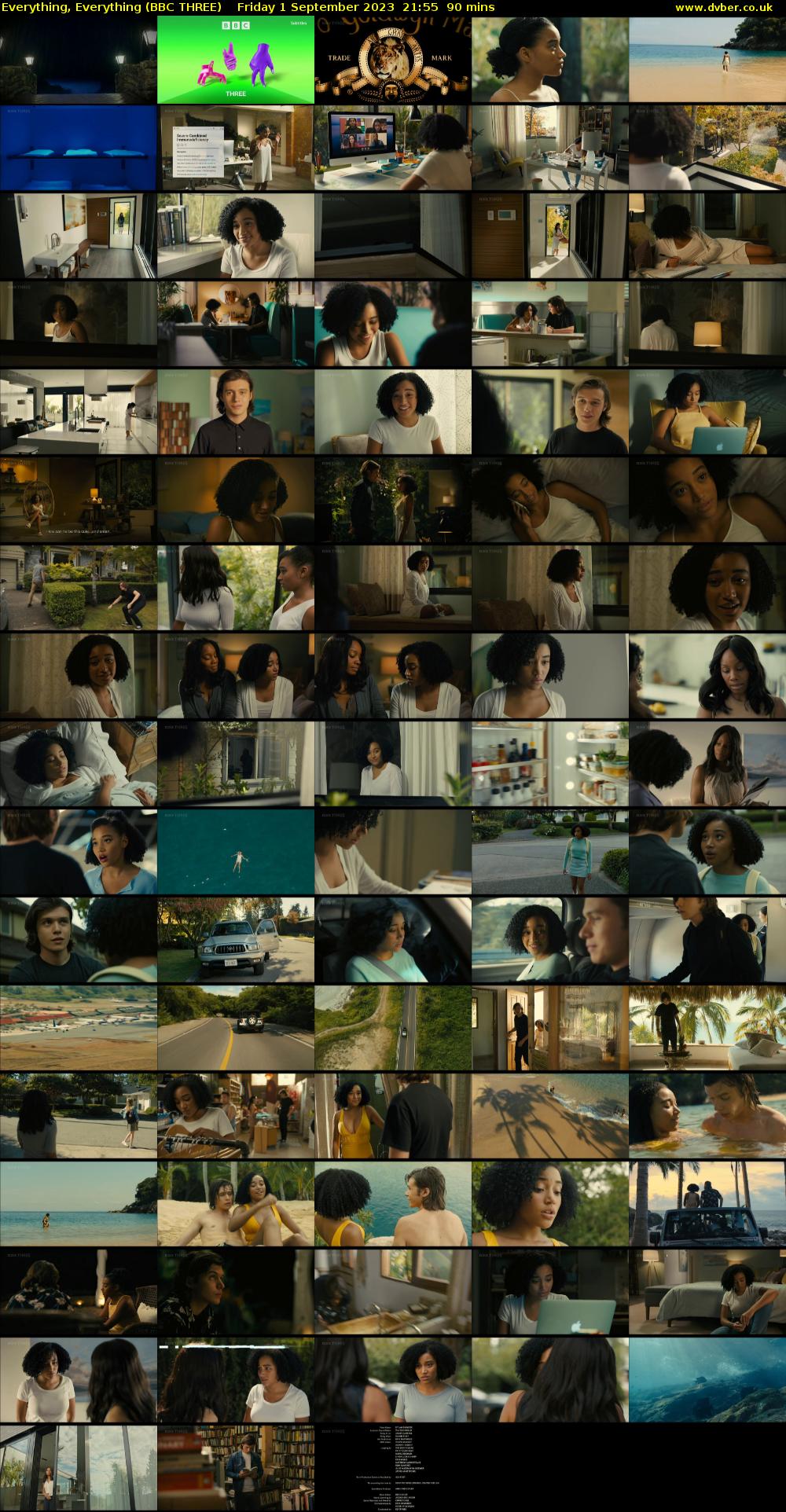 Everything, Everything (BBC THREE) Friday 1 September 2023 21:55 - 23:25